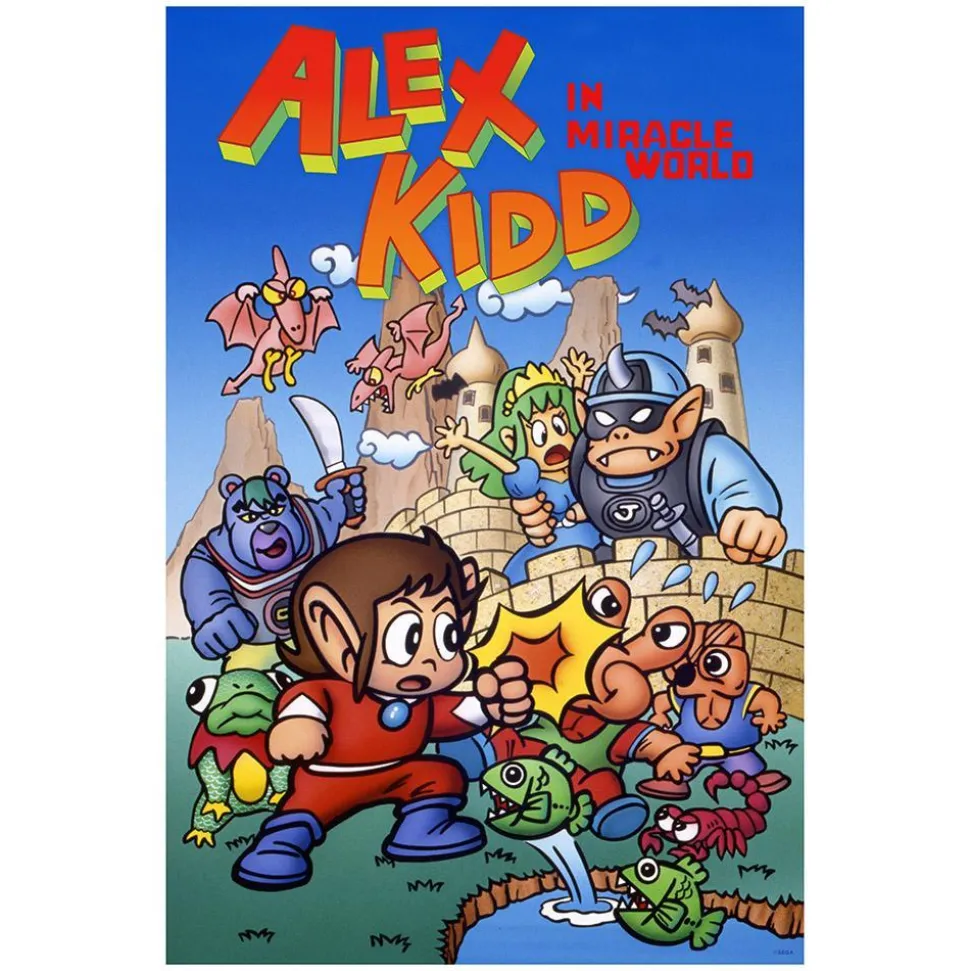 Alex Kidd in Miracle World 10" x 15'' Poster