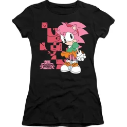 Amy's 25th Anniversary Graphic Women's Black Tee
