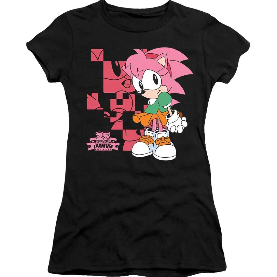 Amy's 25th Anniversary Graphic Women's Black Tee