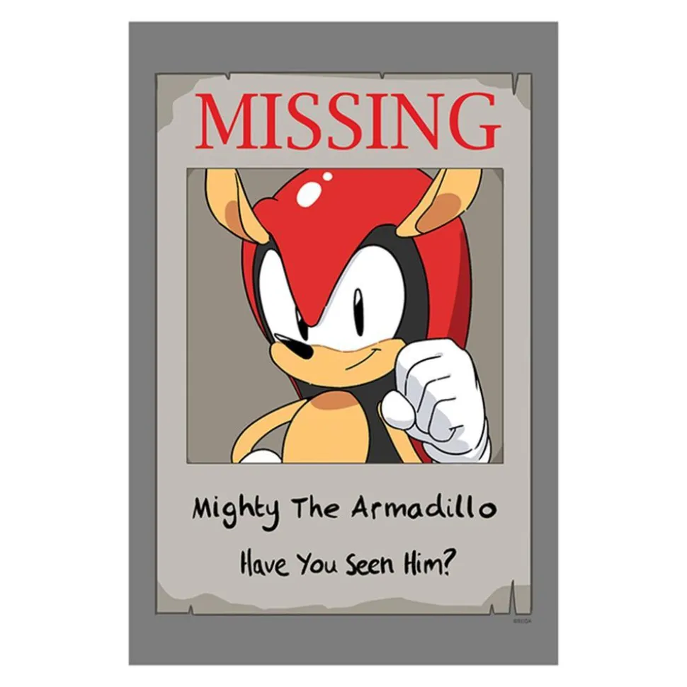 Exclusive Sonic Mania Adventures Missing Mighty Poster