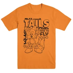 Miles Tails Prower Time to Fly Gold Tee from Sonic the Hedgehog