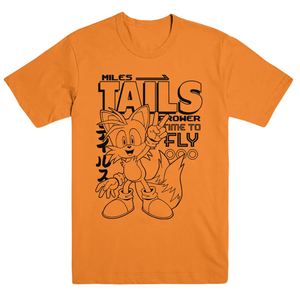 Miles Tails Prower Time to Fly Gold Tee from Sonic the Hedgehog