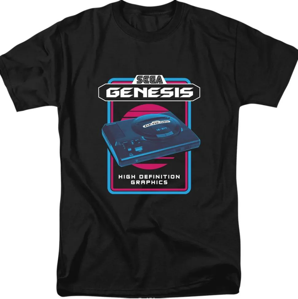 Sega Genesis Retro Console Black Tee