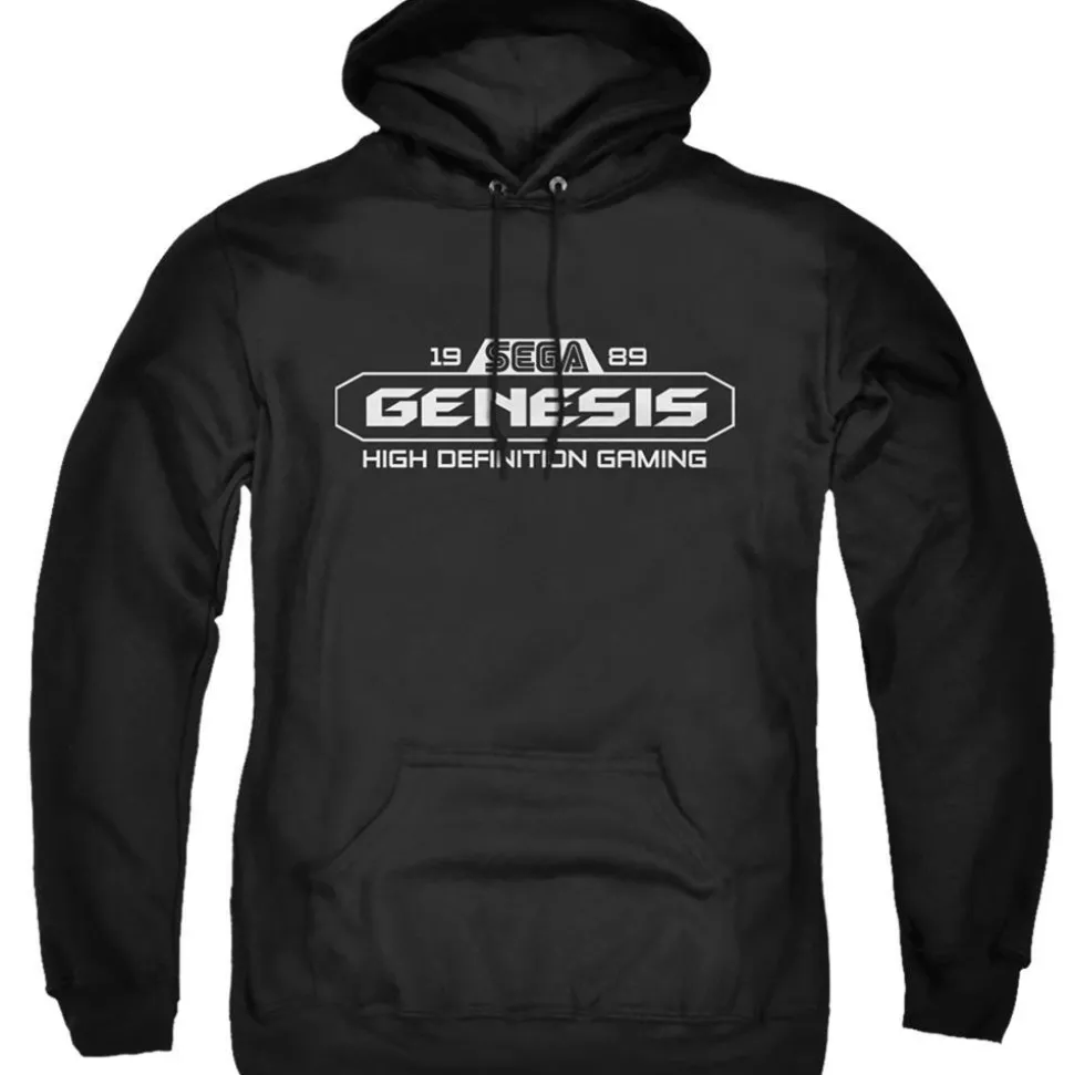 Sega Genesis White Logo Black Hoodie
