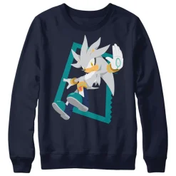 Silver Jump Navy Crewneck