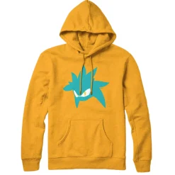 Silver Silhouette Yellow Hoodie