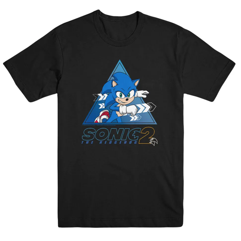 Sonic 2 Sonic Running Unisex Charcoal Tee