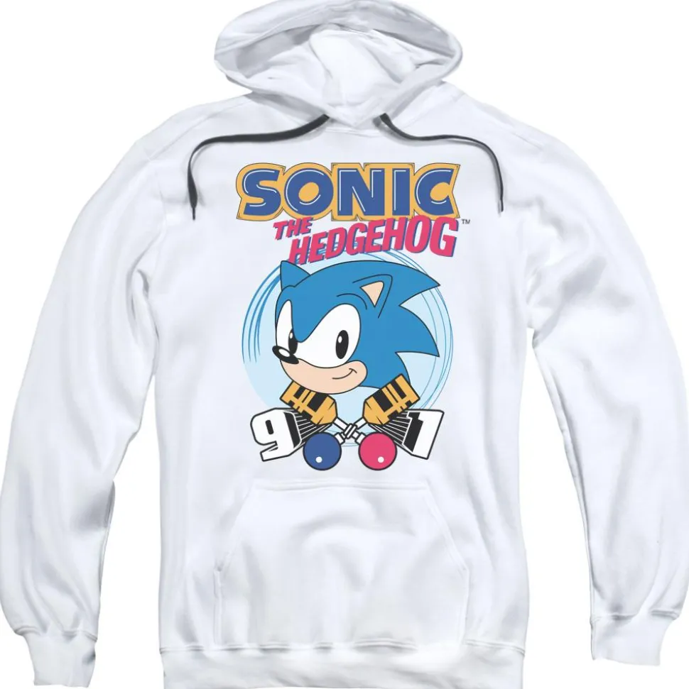 Sonic 91 White Hoodie
