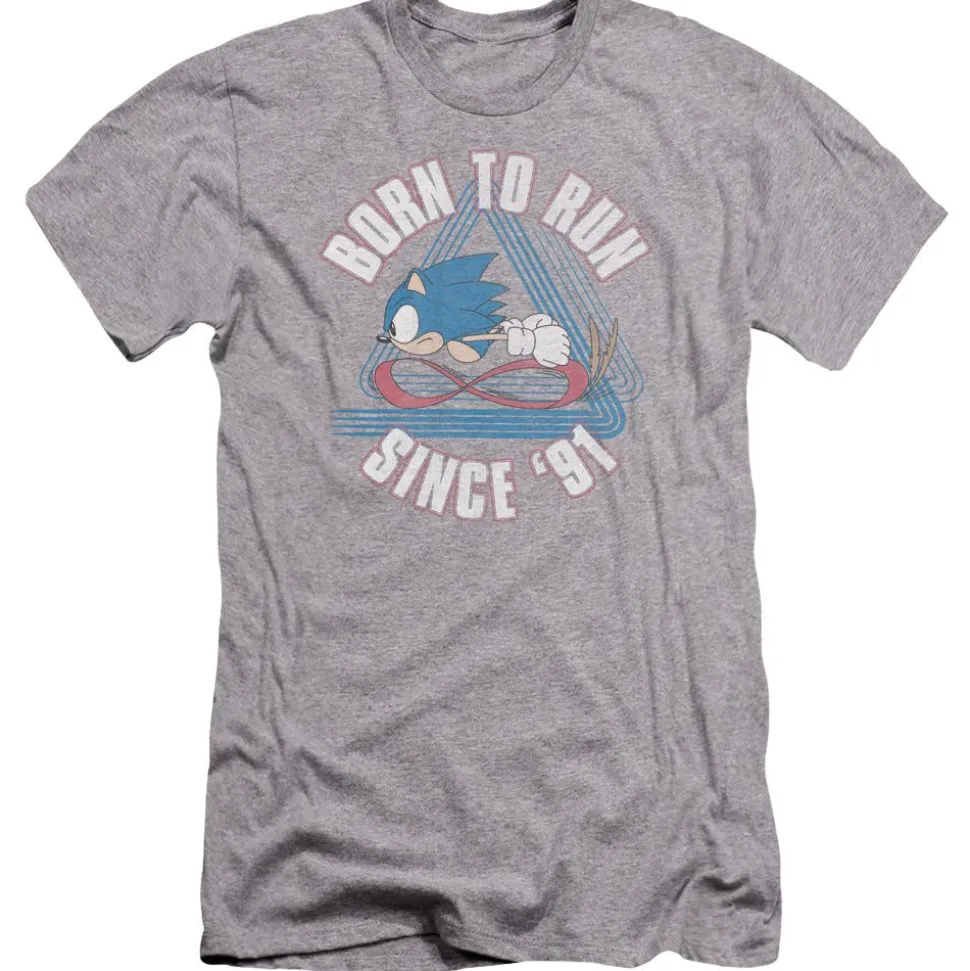Sonic Born to Run 91 Grey Tee