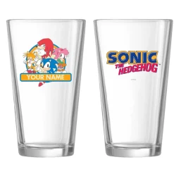 Sonic Character Personalized Pint Glass