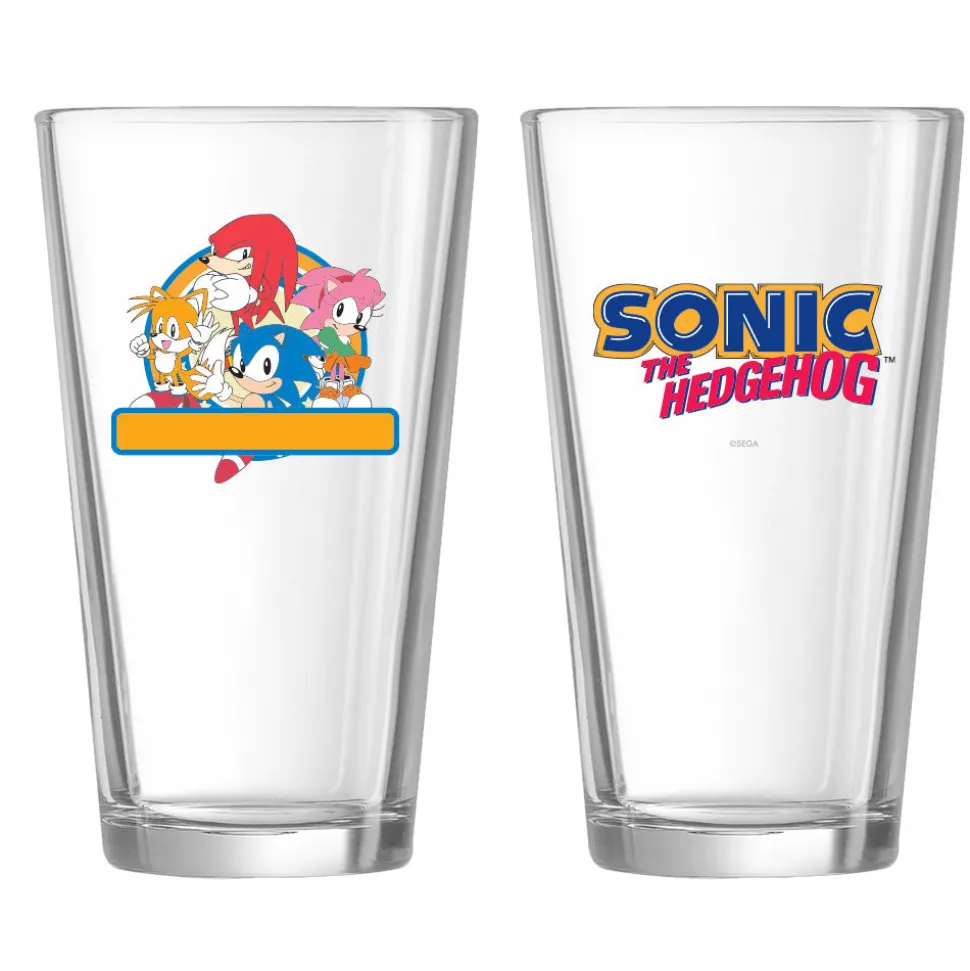 Sonic Character Personalized Pint Glass