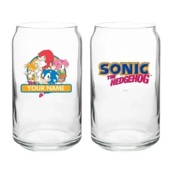 Sonic Character Personalized Can Glass