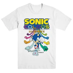 Sonic Colors Character Unisex White Tee