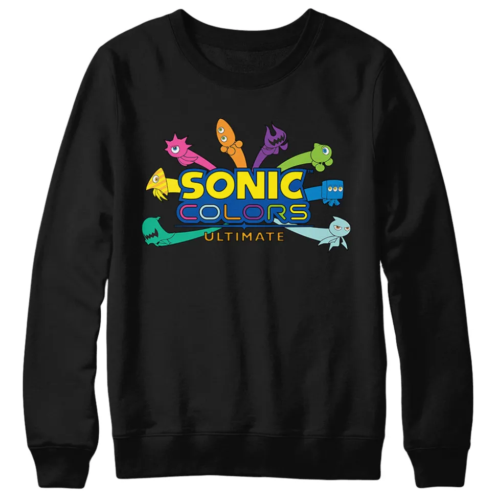 Sonic Colors Wisps Black Crewneck