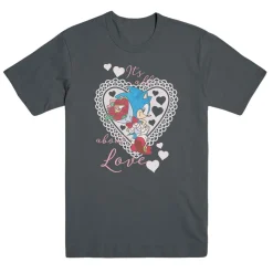 Sonic It's All About Love Charcoal Tee