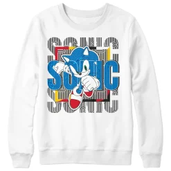 Sonic Jump White Crewneck