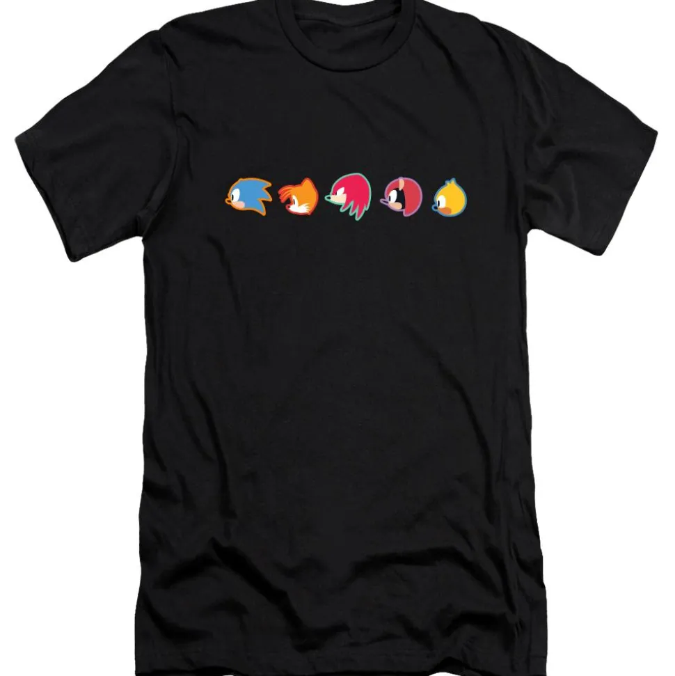 Sonic Mania Plus Character Head Black Tee