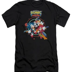 Sonic Mania Sonic and Friends Black Tee