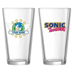 Sonic Rings Personalized Pint Glass