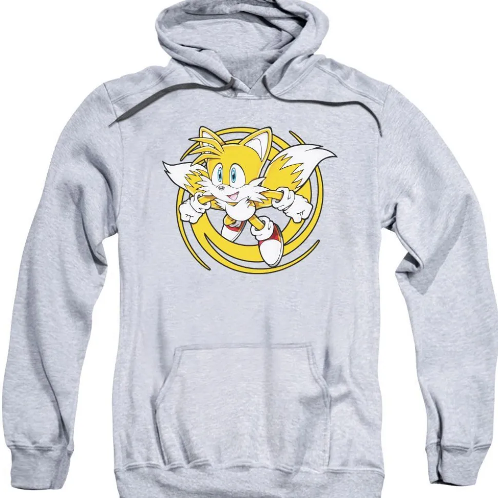 Sonic Swirl Tails Gray Hoodie