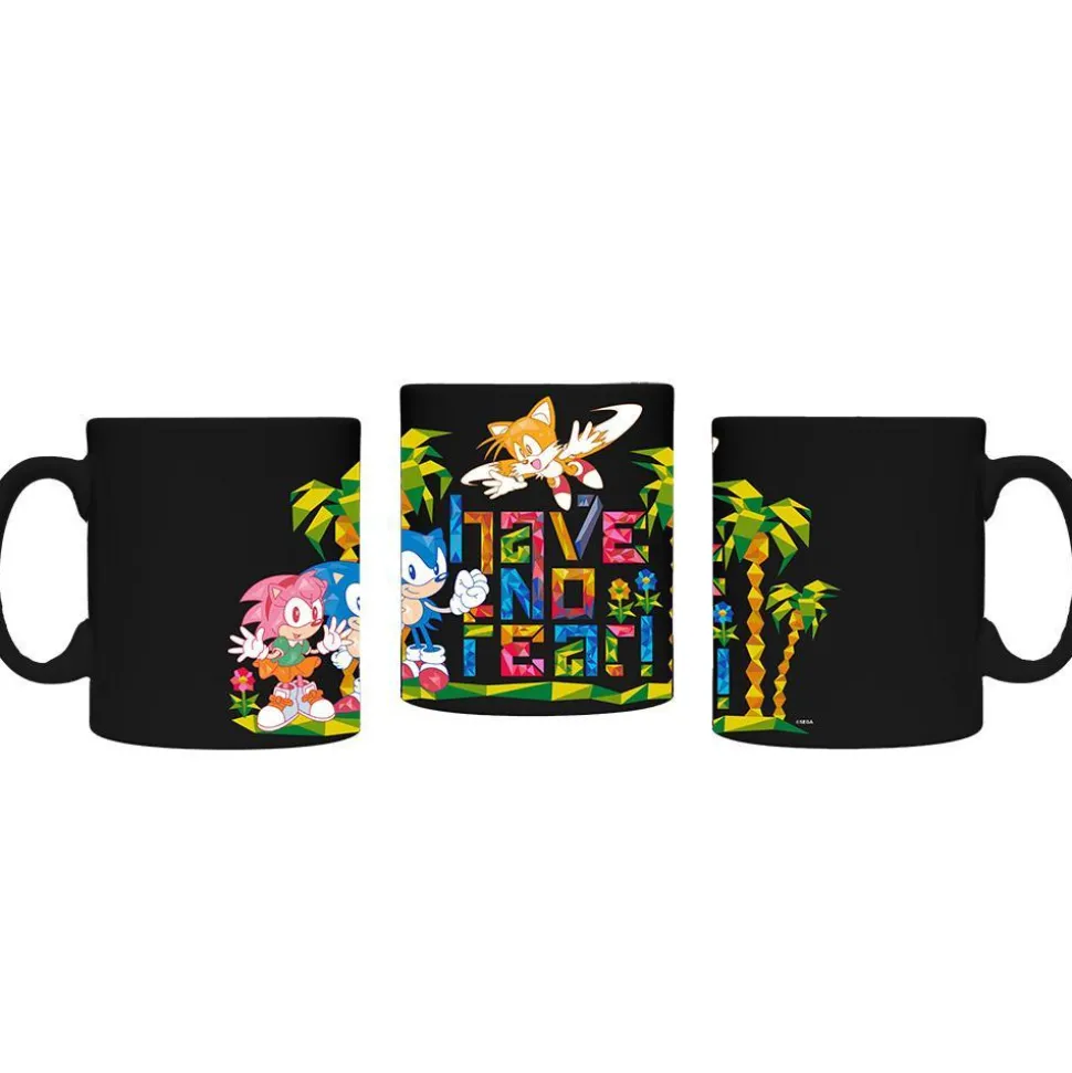 Sonic the Hedgehog Color Shocked Have No Fear Black Mug