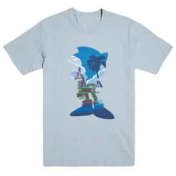 South Island Sonic Silhouette Gray Tee